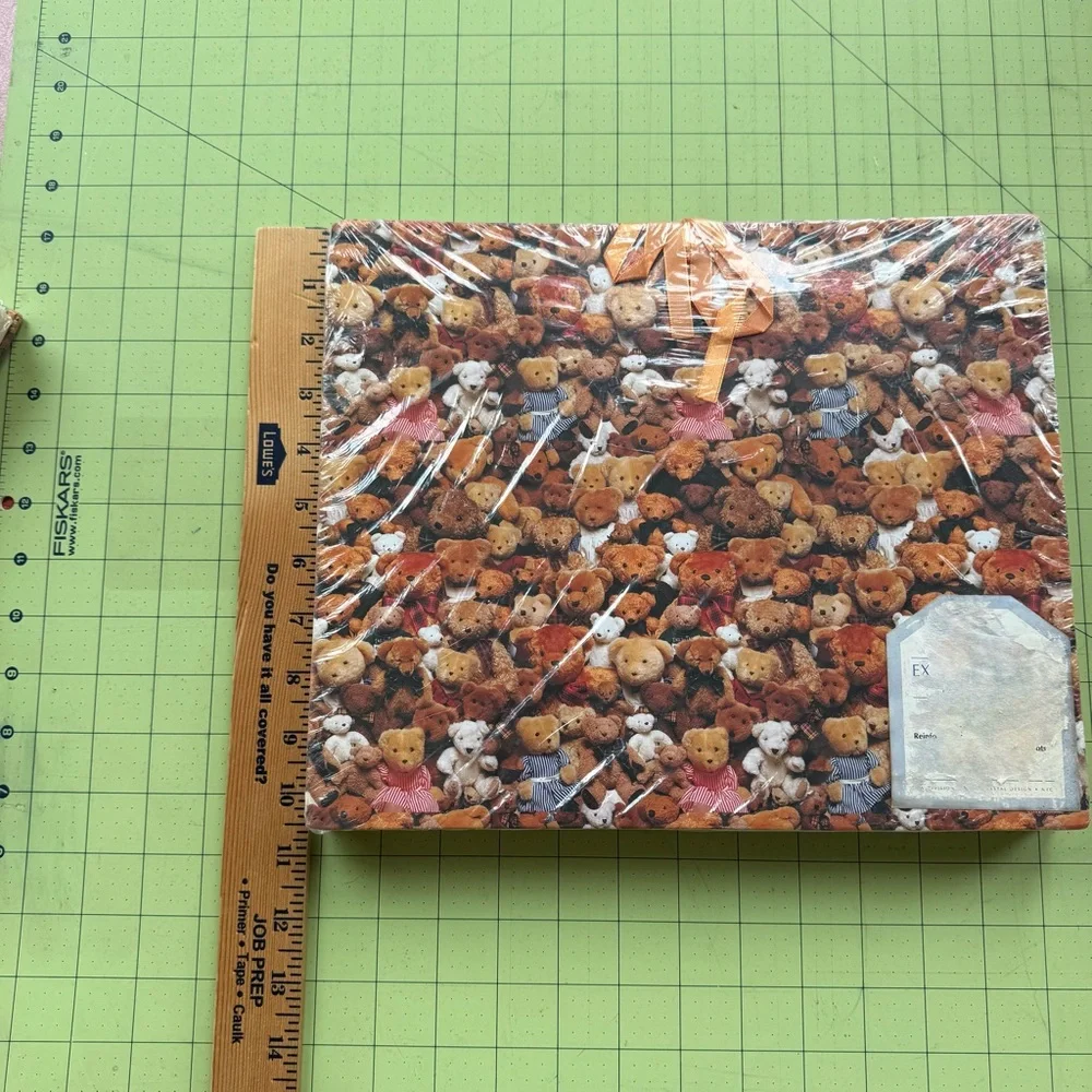 Vintage 90s Y2K Teddy Bear Expandable File Folder Organizers 2 pcs NIP